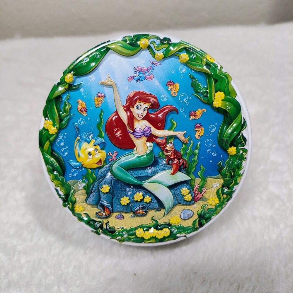 Disney Little Mermaid Ariel tin box vintage Collectible
